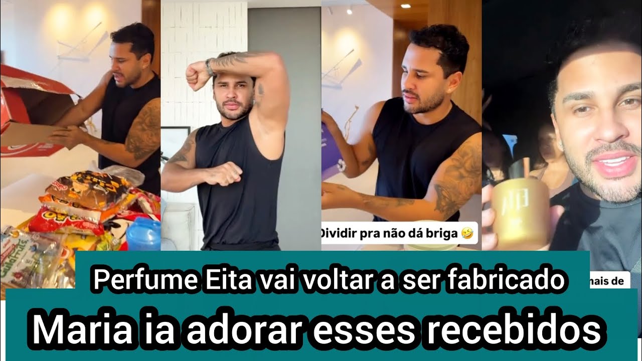 Lucas Guimarães mostra os recebidos que ganhou e sente falta da Maria - Perfume Eita será feito 