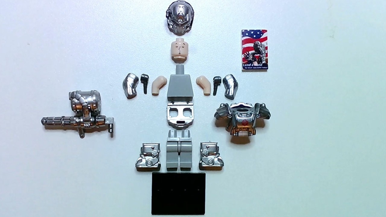 Custom  Lego Minifigur Knight from Fallout / Unofficial Minifigure