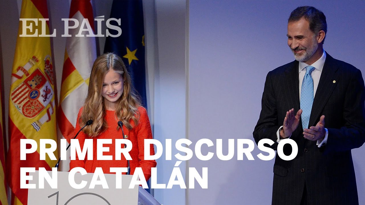 Primer discurso de la princesa Leonor en Catalán