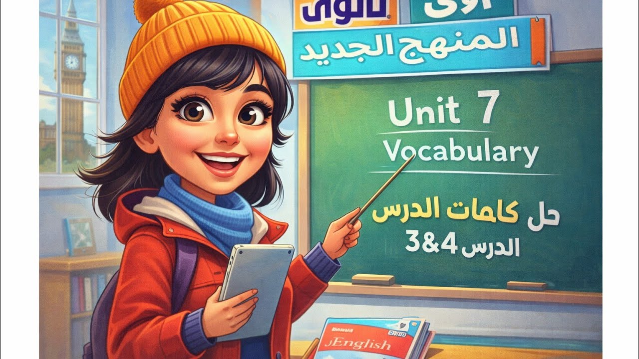 حل تدريبات المعاصر Unit 7  الدروس 5&4  انجليزي أولى ثانوي ترم ثاني 