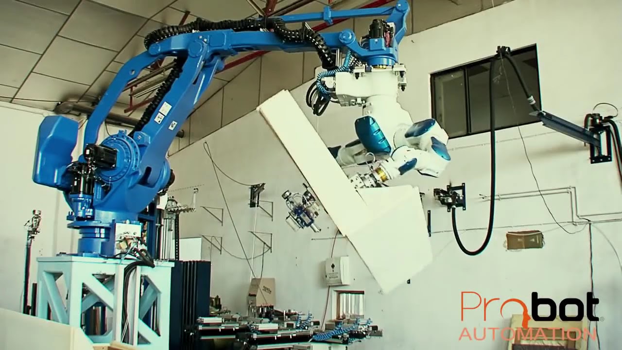 Probot Innovation |  MultiProcesos | MultiSectorial  automatic robot sofa assembly line