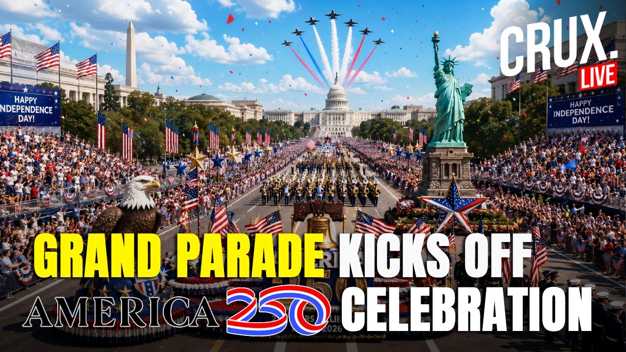 AMERICA 250 LIVE | Military Flyover To Celebrate US Independence Day | Fourth Of July |Washington DC