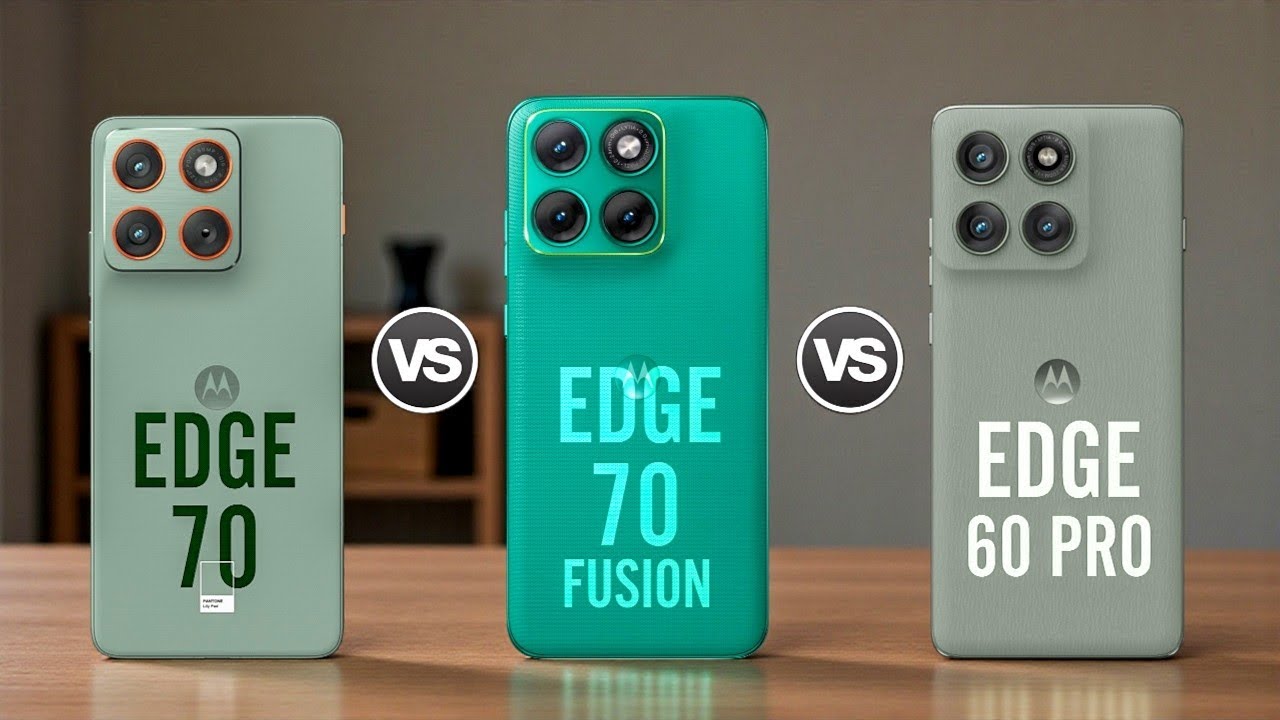 Motorola Edge 70 5G Vs Motorola Edge 70 Fusion 5G Vs Motorola Edge 60 Pro 5G 