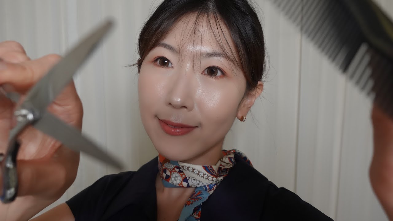 ASMR “팅글잼”의 살짝 빠른 미용실 | Fast & Aggressive Hair Cut | 100% Tingles