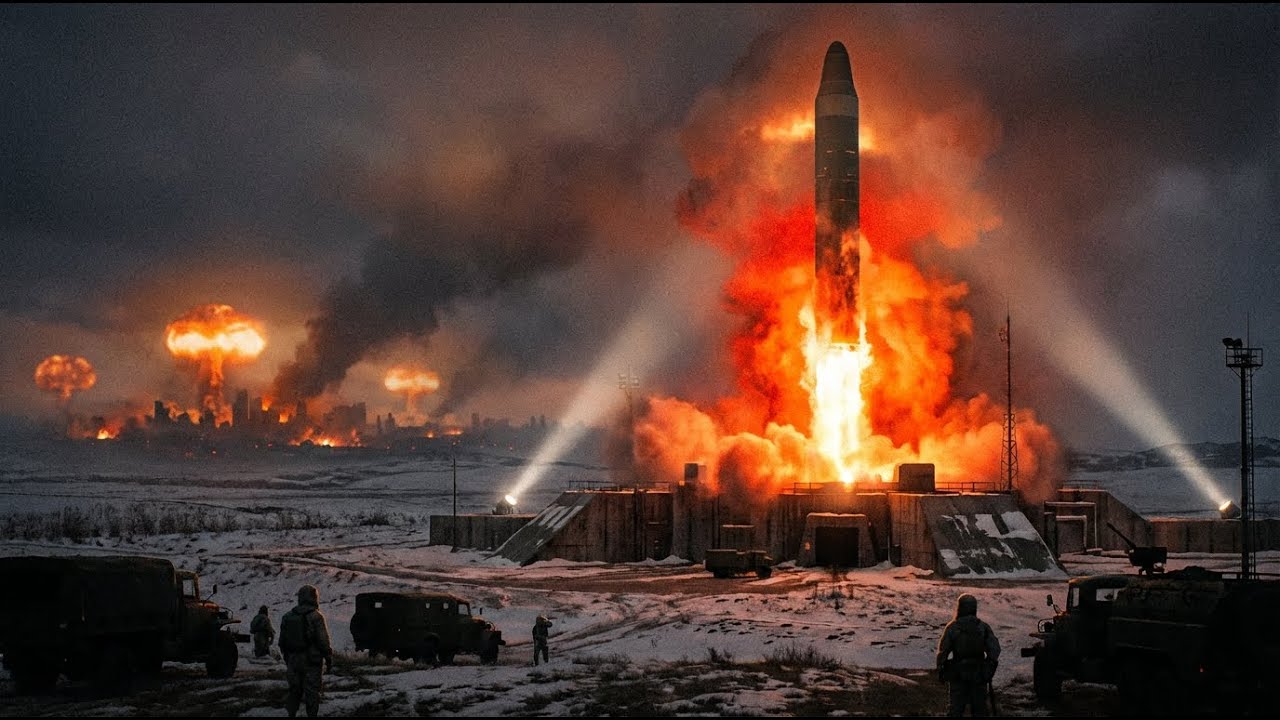 THE RED BUTTON ☢️ Industrial Doom Metal / Dark Cinematic | Nuclear War & DEFCON 1 Apocalypse Music