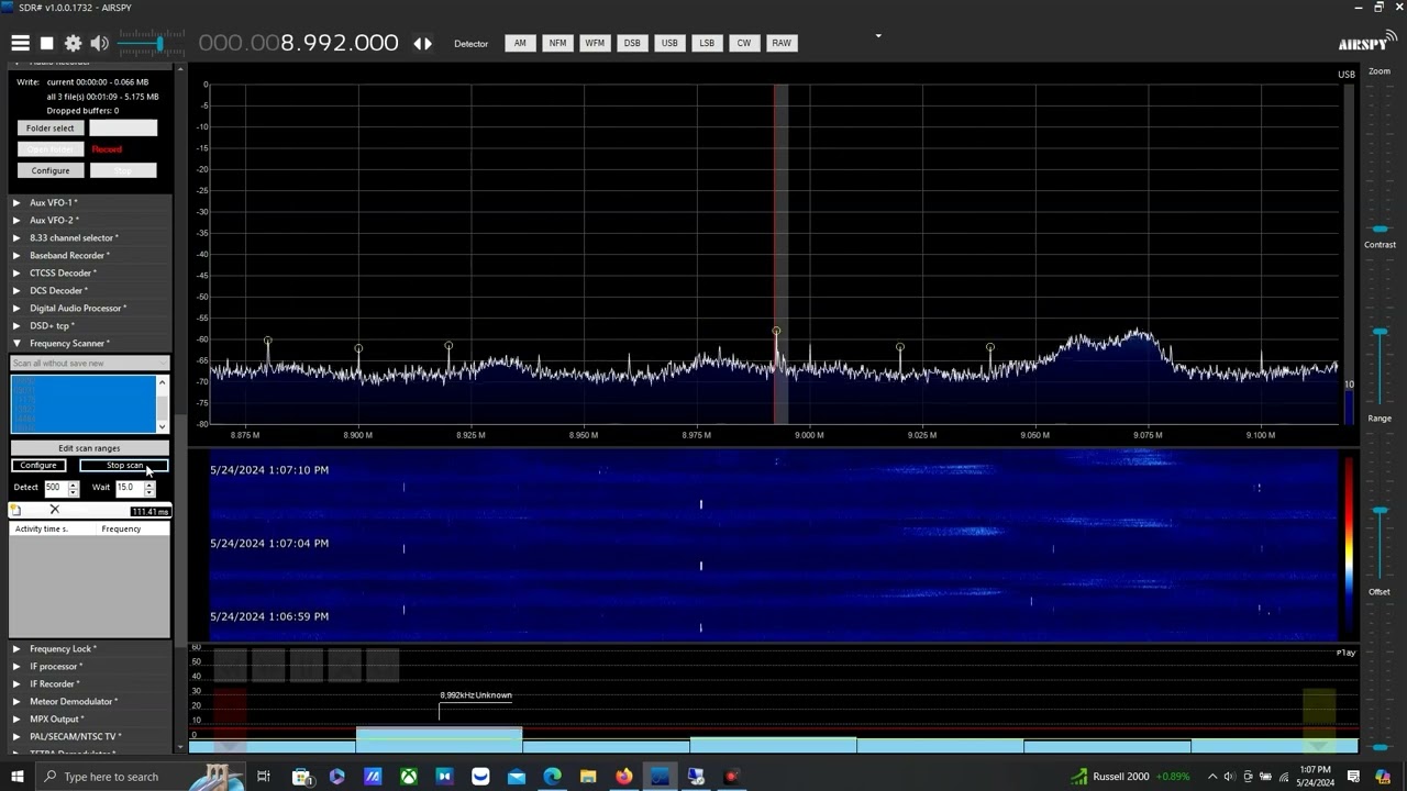 Scanning local HF