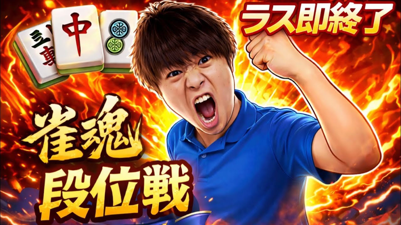 【雀魂玉の間段位戦138】ラスったら即終了 #麻雀 #雀魂 #段位戦 #配信