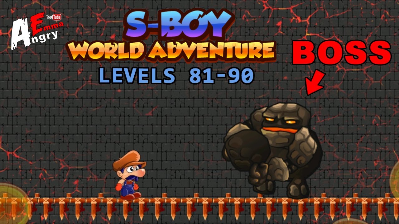 Sboy World Adventure - Levels 81-90 + BOSS / Gameplay Walkthrough (Android Game)