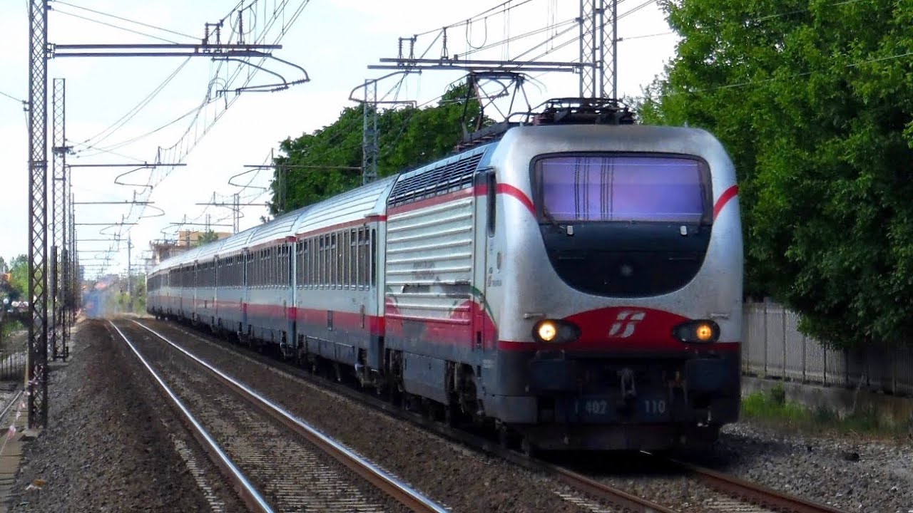 In RICORDO dei Treni FRECCIABIANCA con le Locomotive FS E.402B...