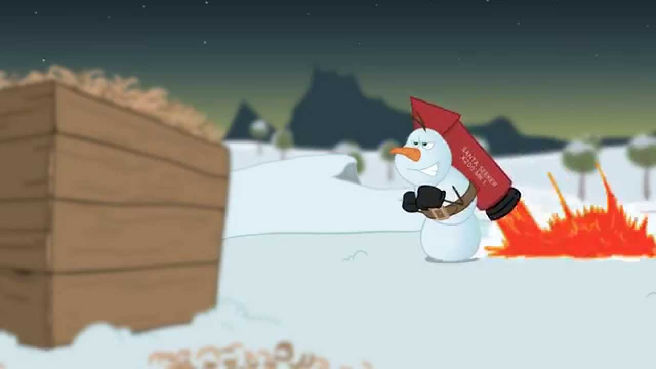 The Santa Run, Animated Short 2D Cartoon for Christmas