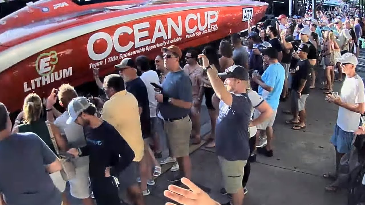 World's Fastest Boat Parade Outside Sloppy Joes, Duval Street, Key West, Florida