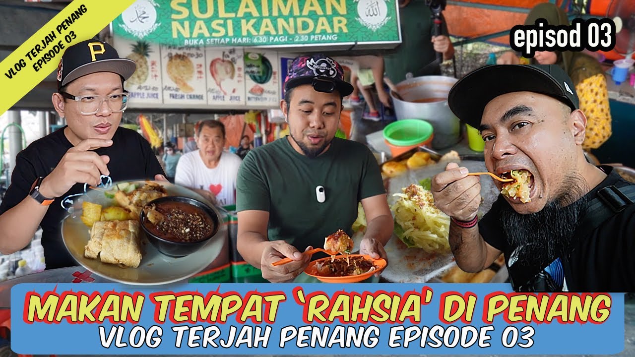 RAHSIA LOKASI MAKAN DI PENANG aku bawa @PaduBeb dan @MelantakBeb tokua rendang dan popia