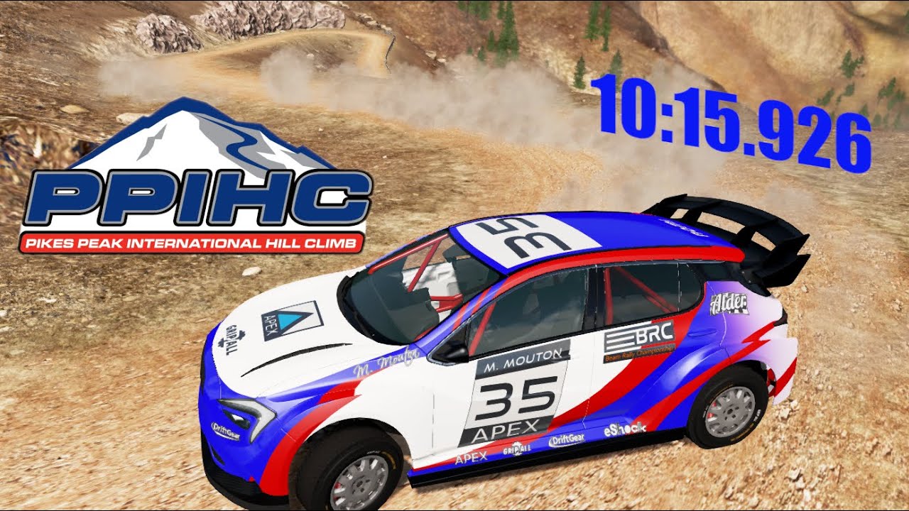 Rally Hot Lap in Pikes Peak (gravel version) in BeamNG
