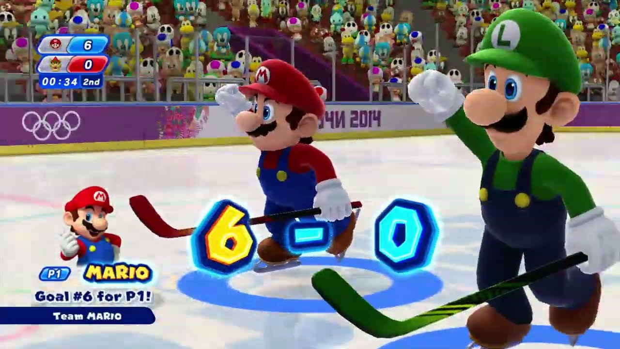 Mario & Sonic at the Sochi 2014 Olympic Winter Games - Ice Hockey 