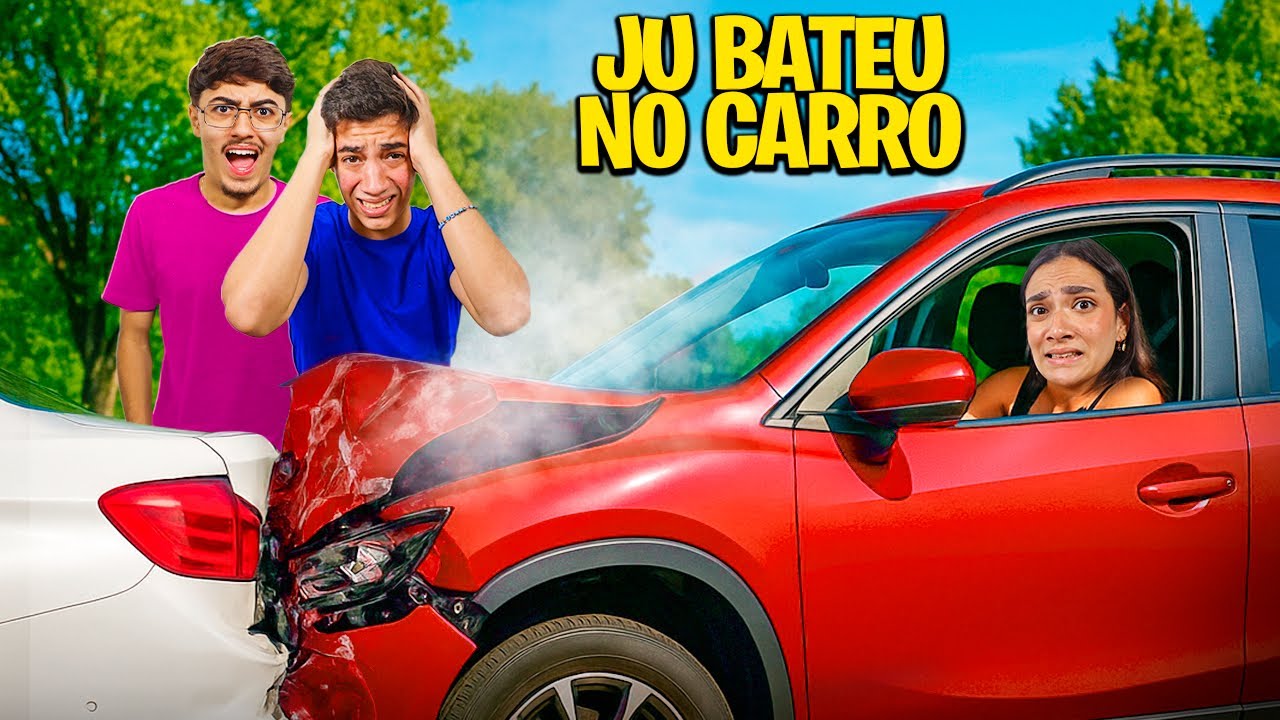 DIRIGI PELA PRIMEIRA VEZ E BATEMOS O CARRO
