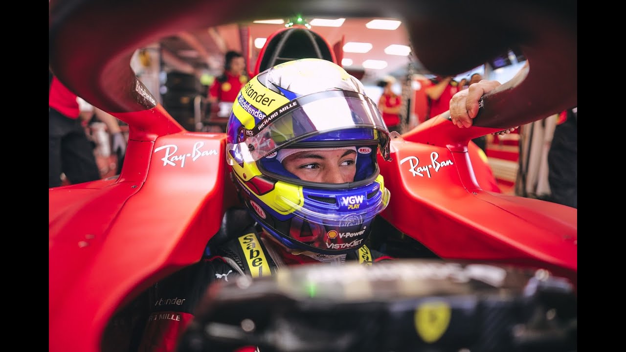 Oliver Bearman debuts in Scuderia Ferrari F1 Car