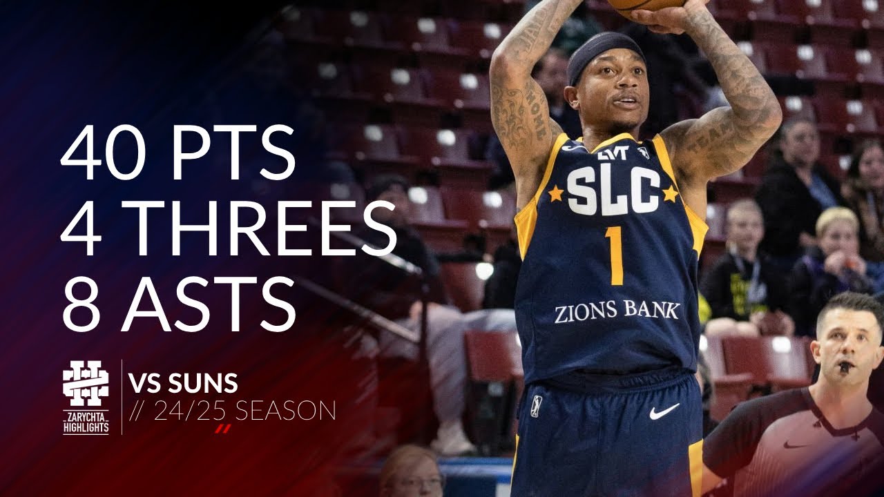 Isaiah Thomas 40 pts 4 threes 8 asts vs Suns 24/25 season