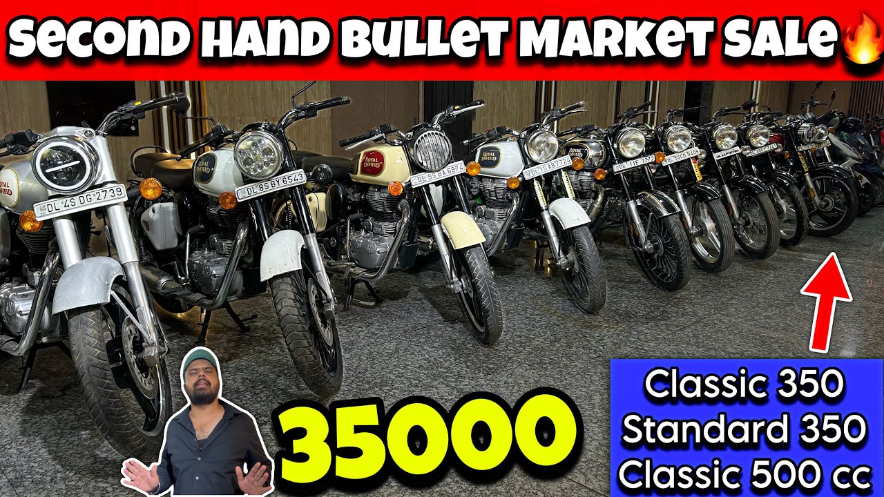 Used Bullet Market | 35000 देके शुरू🔥| Second Hand Bullet Market | Classic,Electra,Standard
