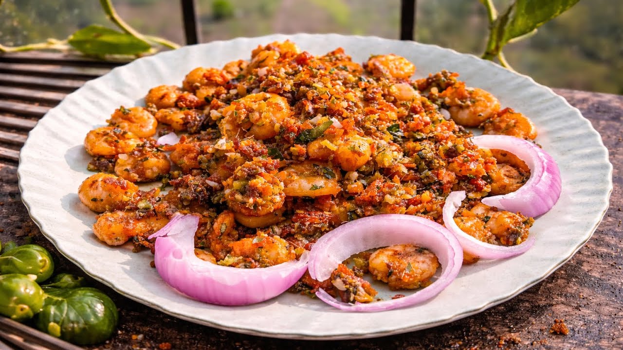 Loose Prawns Bar Style | Spicy Masala Prawns Recipe | Easy Starter Recipe