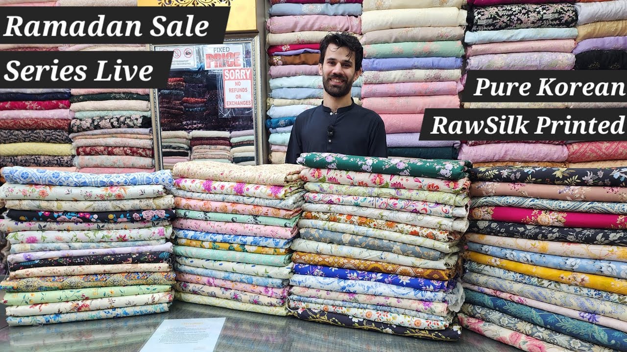 SALE ALERT 📢 Pure Korean RawSilk Printed Loose Fabrics Ramadan Sale Series |New Arrivals 