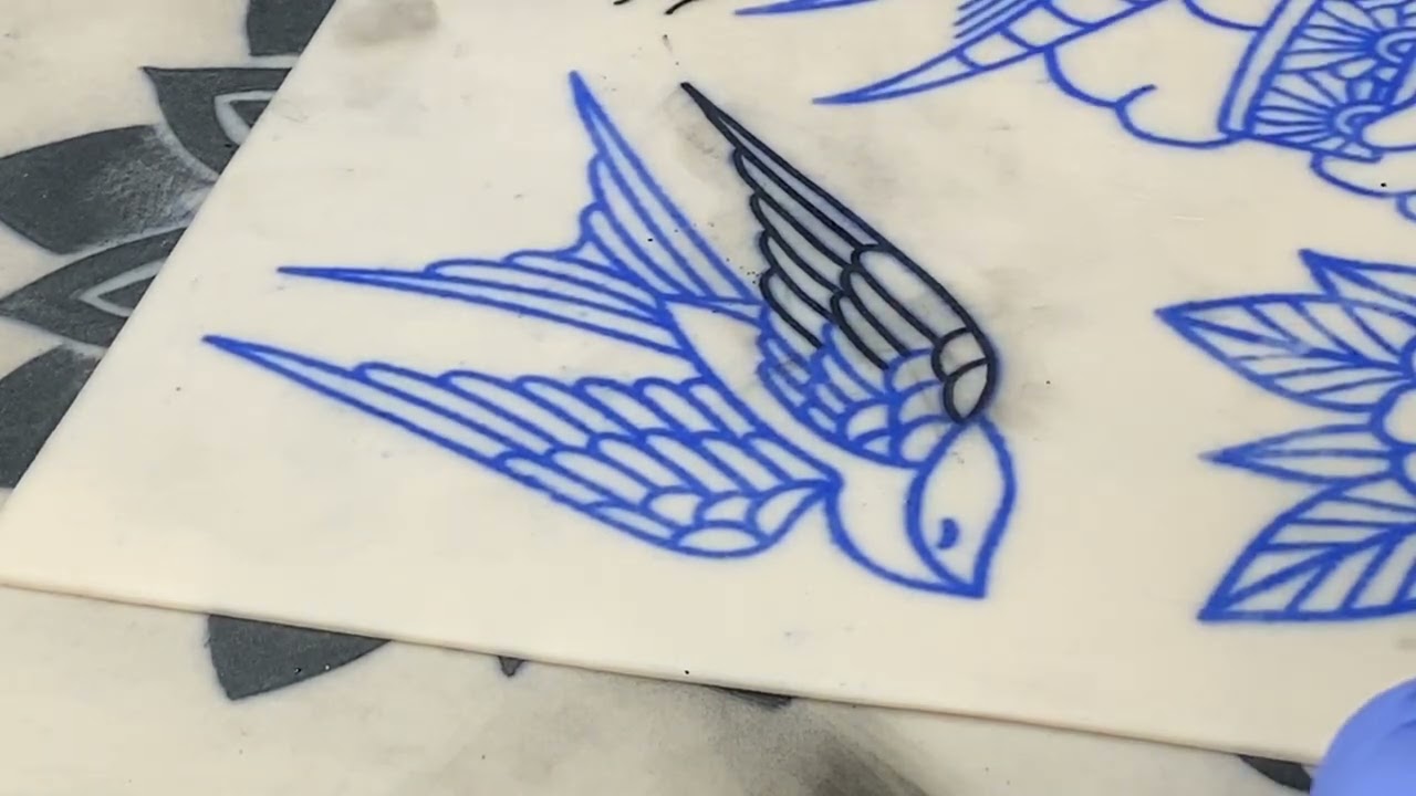 Lining a Swallow Tattooing101 Inner Circle 