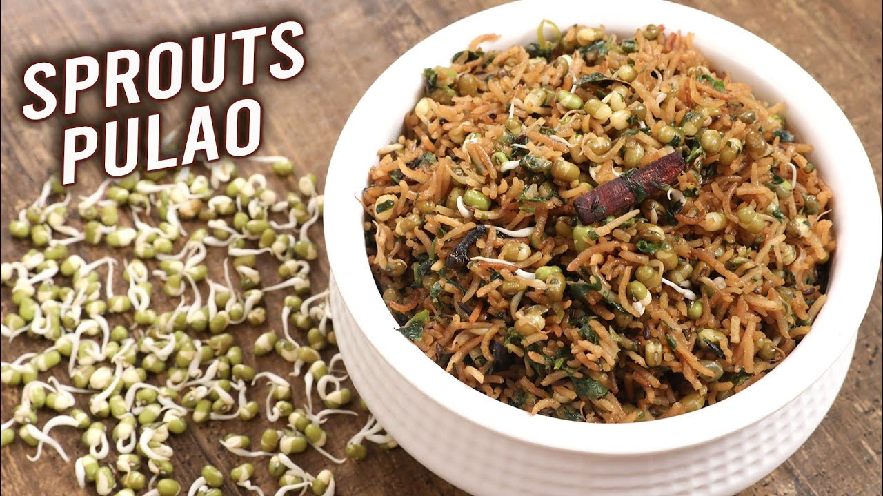 Sprouts Pulao | Quick & Easy Pulao | How To Make Sprouts Rice | Best Pulao Recipe By Ruchi