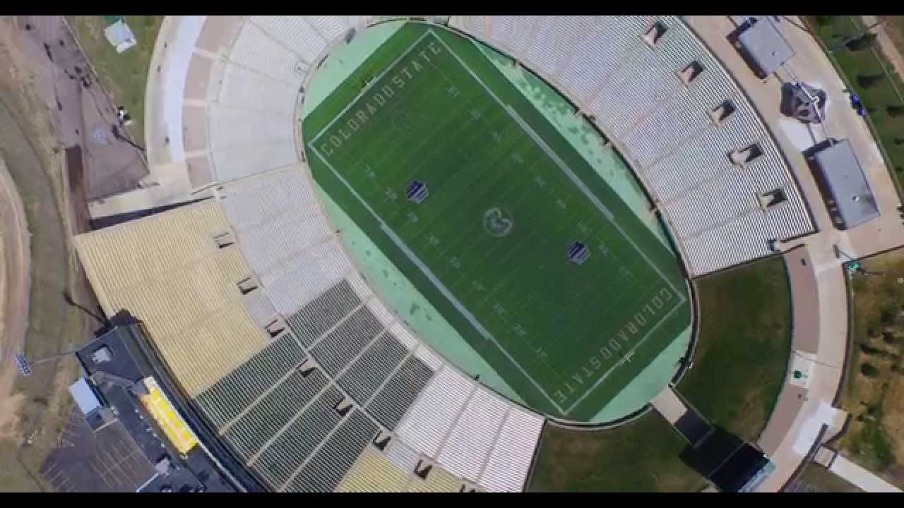 Drone Fly Over: CSU Stadium Part 1: in 4K