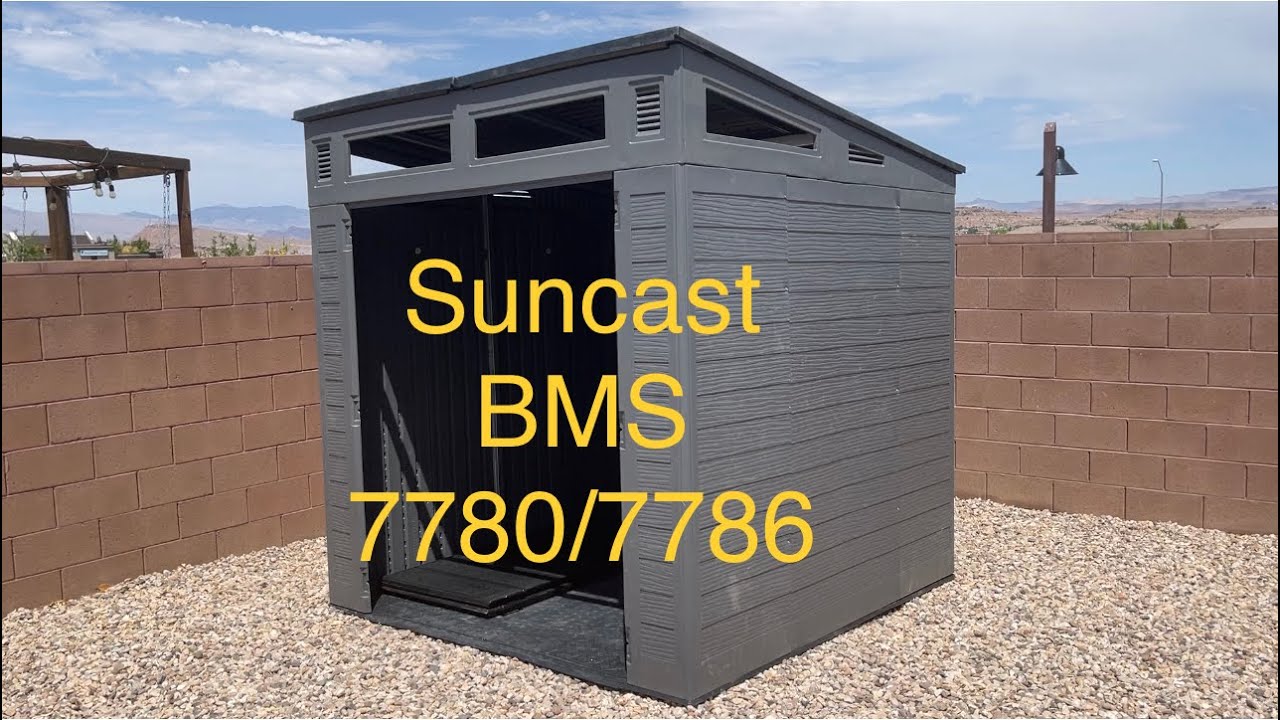 Сборка сарая Suncast BMS7780/BMS7786 7x7