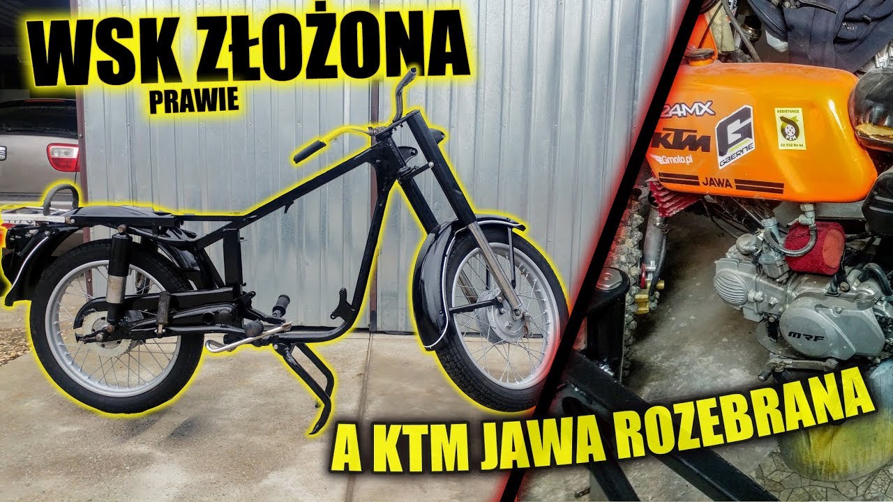 ⚡🔥WSK prawie złożona a JAWA KTM rozebrana...
