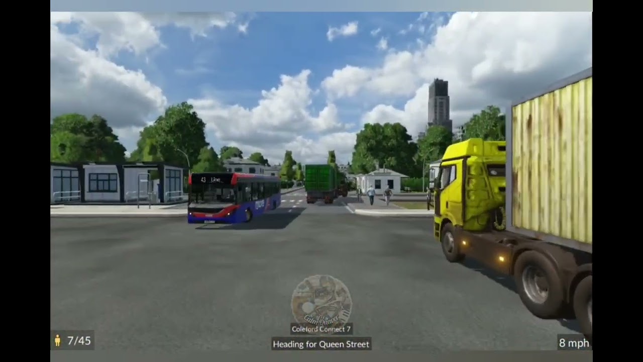 Relaxing POV bus ride on #abellio #enviro400mmc #london during #transportfever2 #gameplay 