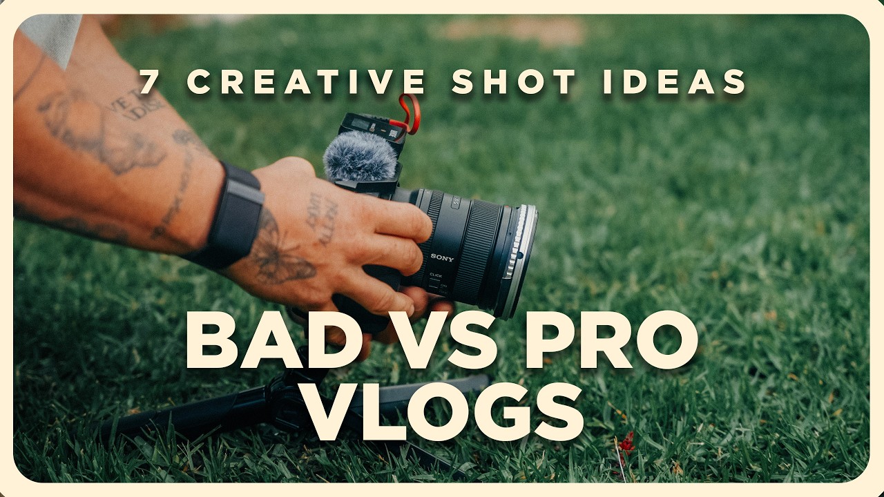 7 Creative Shots You Can Do Alone for Stunning Vlogs - Easy to Repeat!