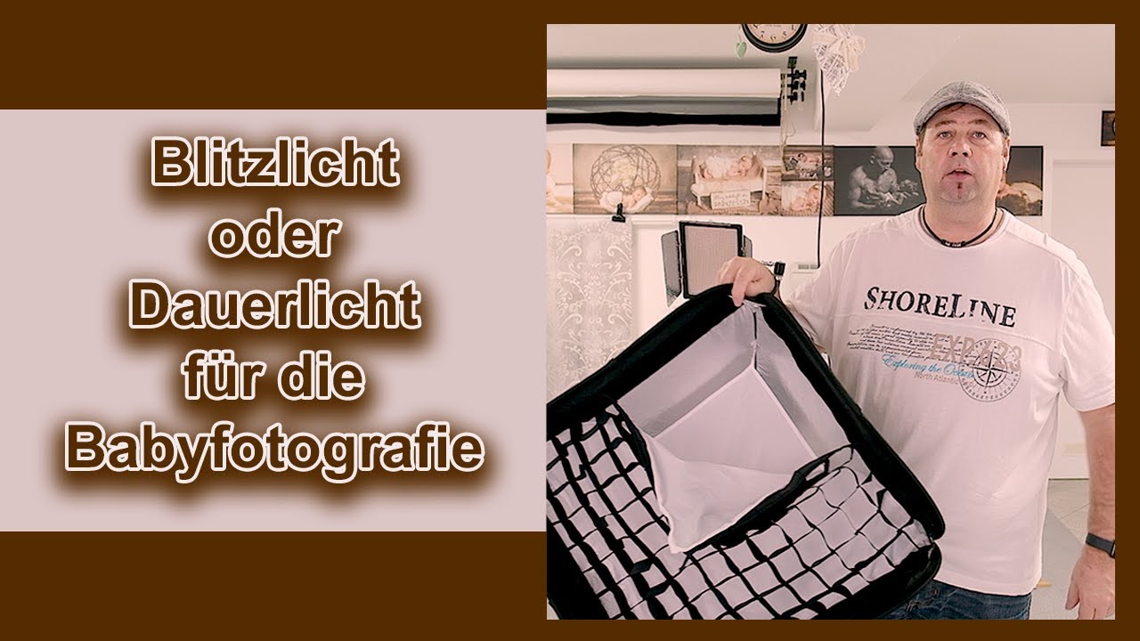 Blitzlicht oder Dauerlicht für die Babyfotografie im Studio