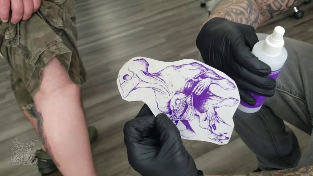 INKJET stencil demonstration at Ink or Dye Studio