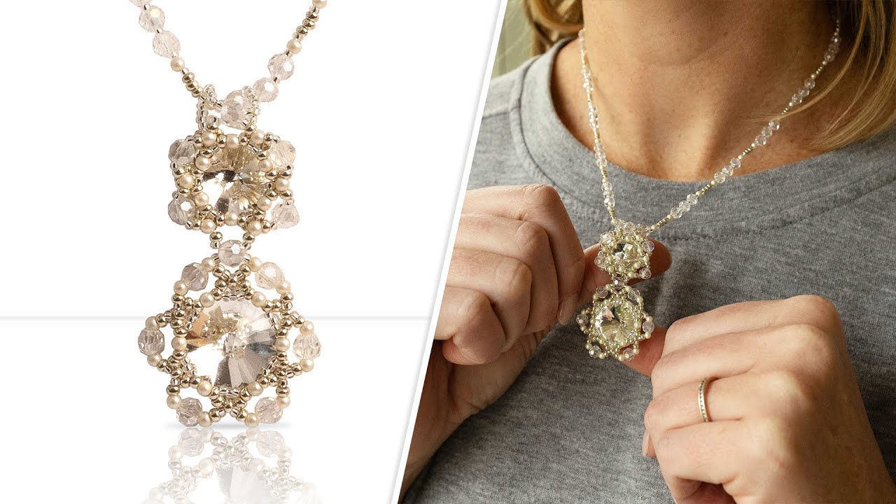 Avalanche Amulet Necklace - DIY Jewelry Making Tutorial by PotomacBeads