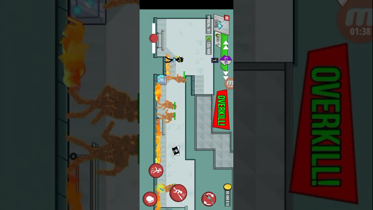 Stickman Zombie Shooter Hospital Endless level 301