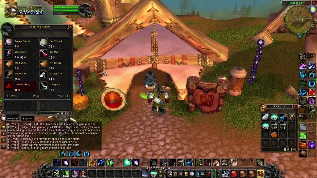 Wheres is Trade Supplies vendor in Thunder Bluff - Vanilla WoW  Elysium