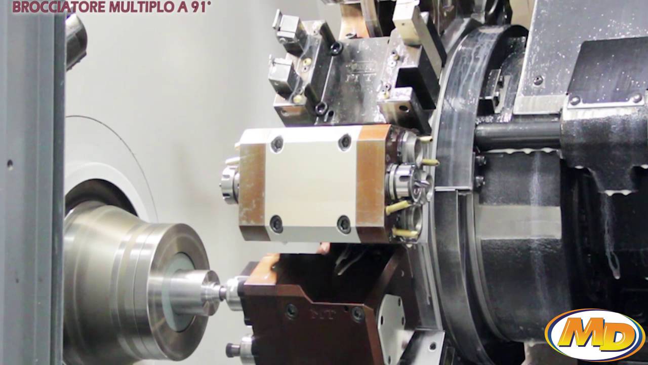 91° Multiple Broaching Driven Toolholder