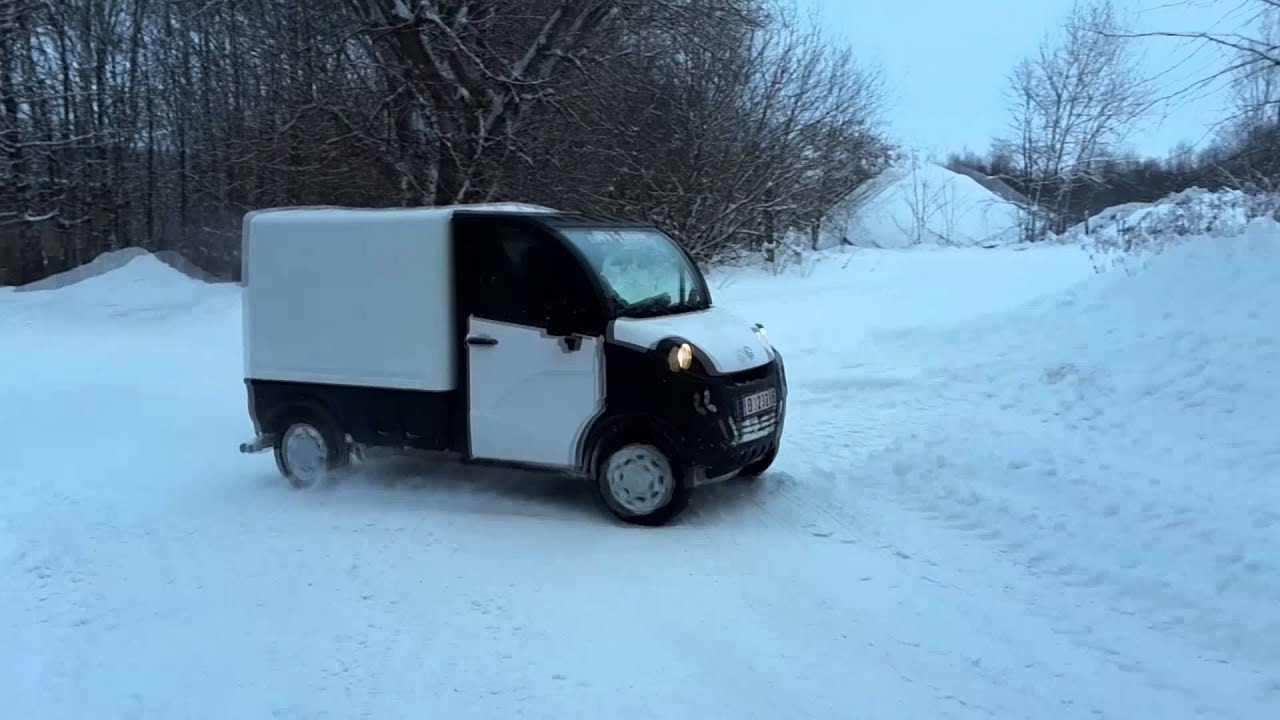 AIXAM MEGA D-TRUCK 600 snow test ‪#‎aixammegabaltic‬ ‪#‎aixam‬ ‪#‎awdsia‬