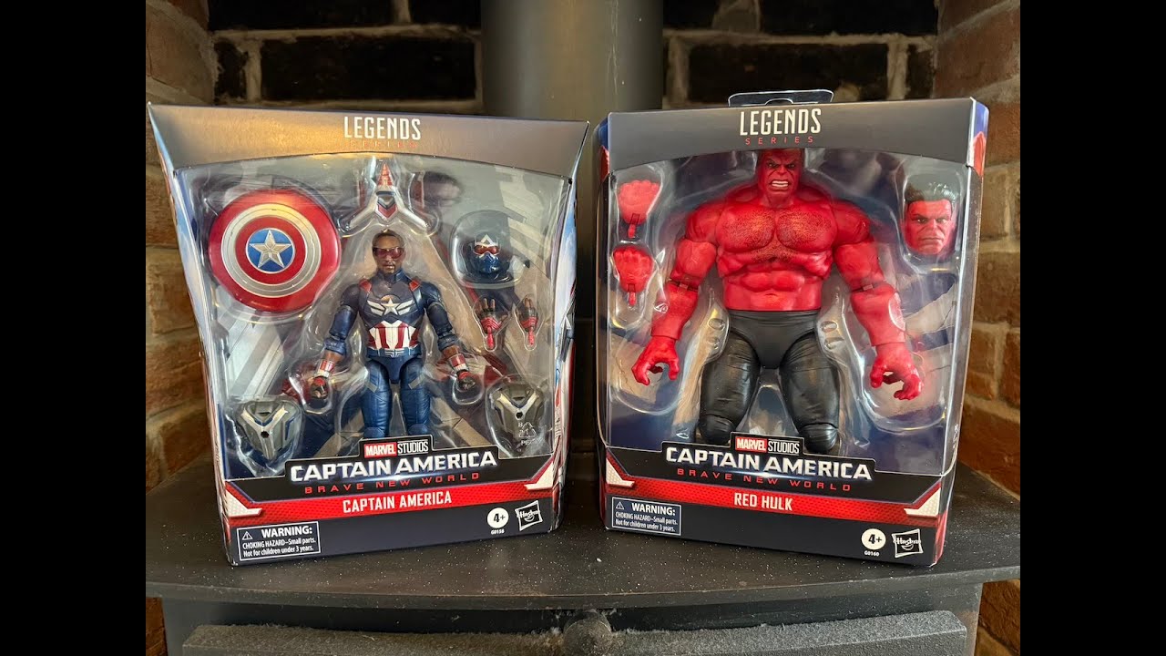 Found At The Supermarket! Unboxing Cap And Red Hulk | Marvel Legends Series