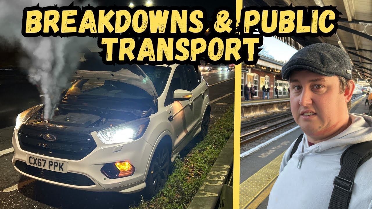 Серьезная поломка на трассе M25 🚨 | Эвакуация Ford Kuga, поездка на поезде и что пошло не так