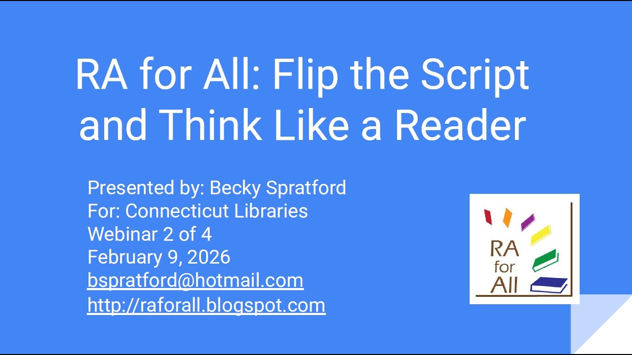 RA for All: Flipt the Script and Think Like a Reader