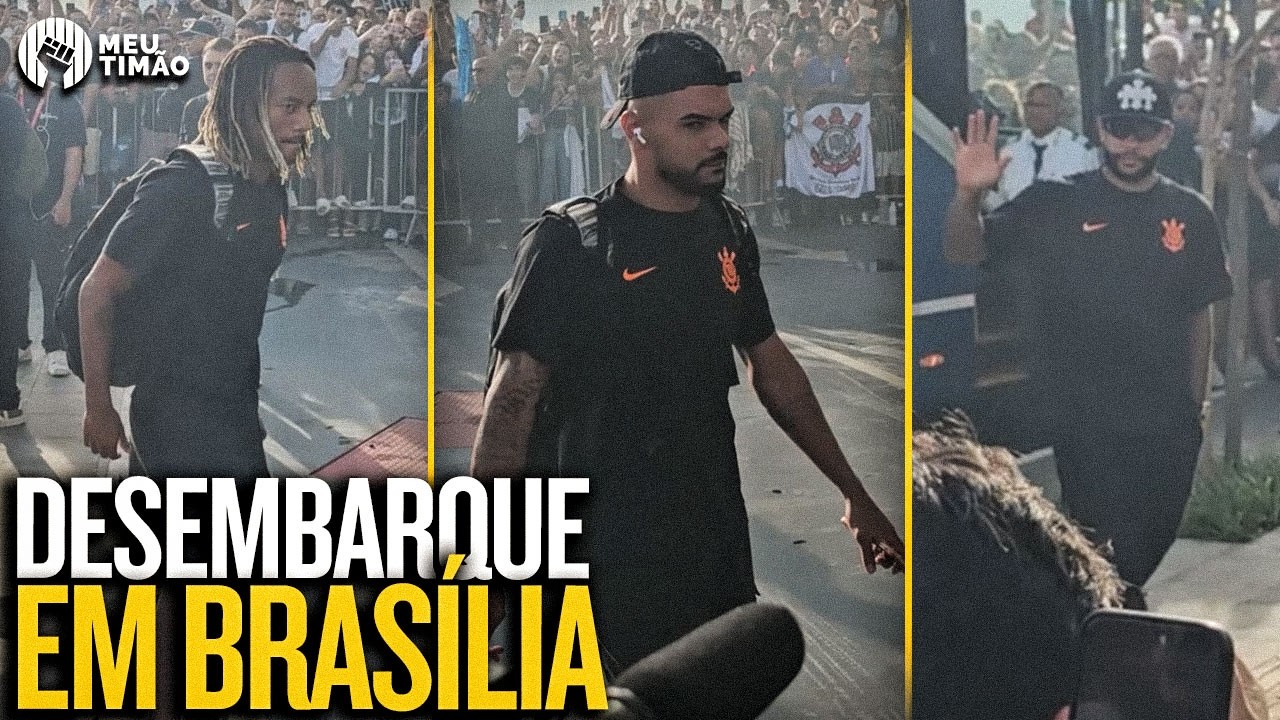DESEMBARQUE DO CORINTHIANS EM BRAS&Iacute;LIA PARA A GRANDE FINAL DA SUPERCOPA REI CONTRA O FLAMENGO