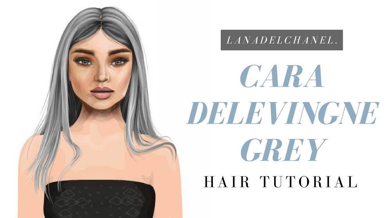 CARA DELEVIGNE Inspired GREY WIG | Stardoll Hair Tutorial | LanaDelChanel.