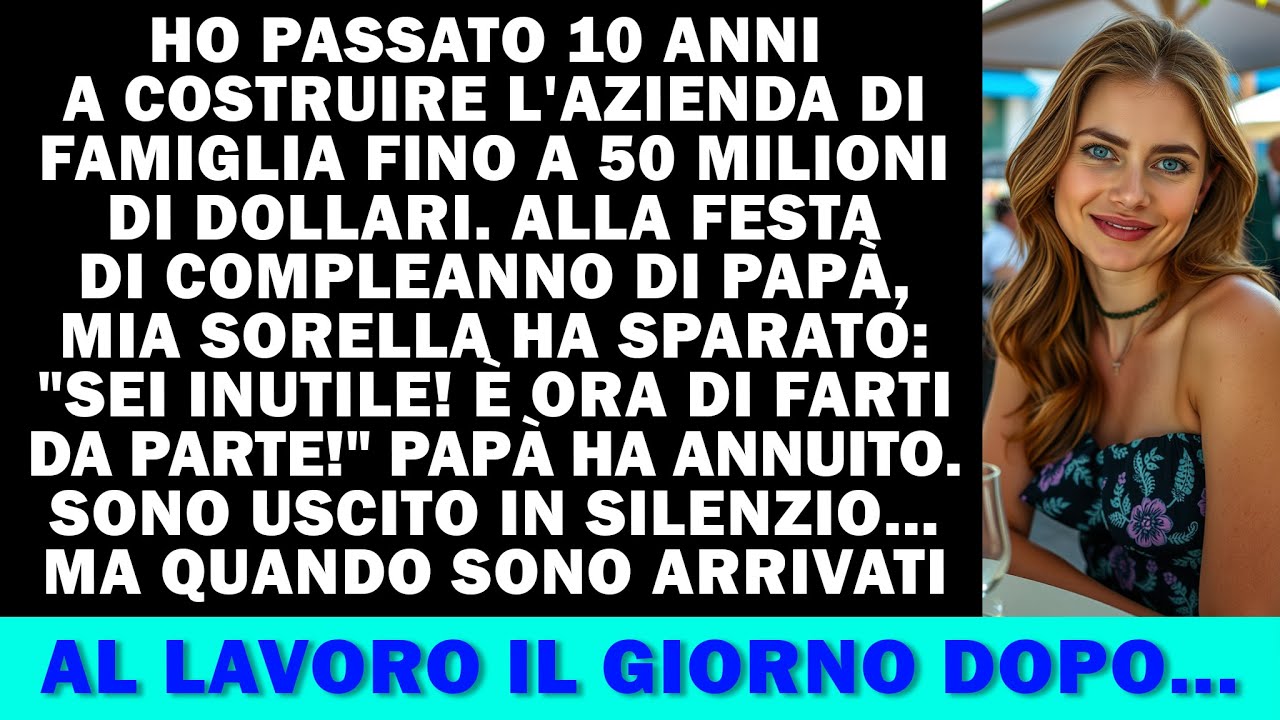 Ho costruito un'azienda da 50 milioni, poi mia sorella mi ha chiamato inutile. Il giorno dopo tutto