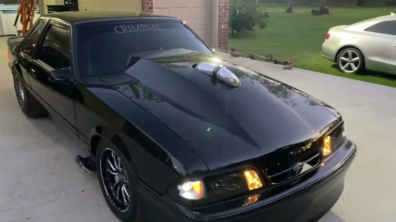 Criminal! SBF Procharger Foxbody Mustang #Blowthru#smalltie #sbf#Procharger#Foxbody Zoomies #shorts