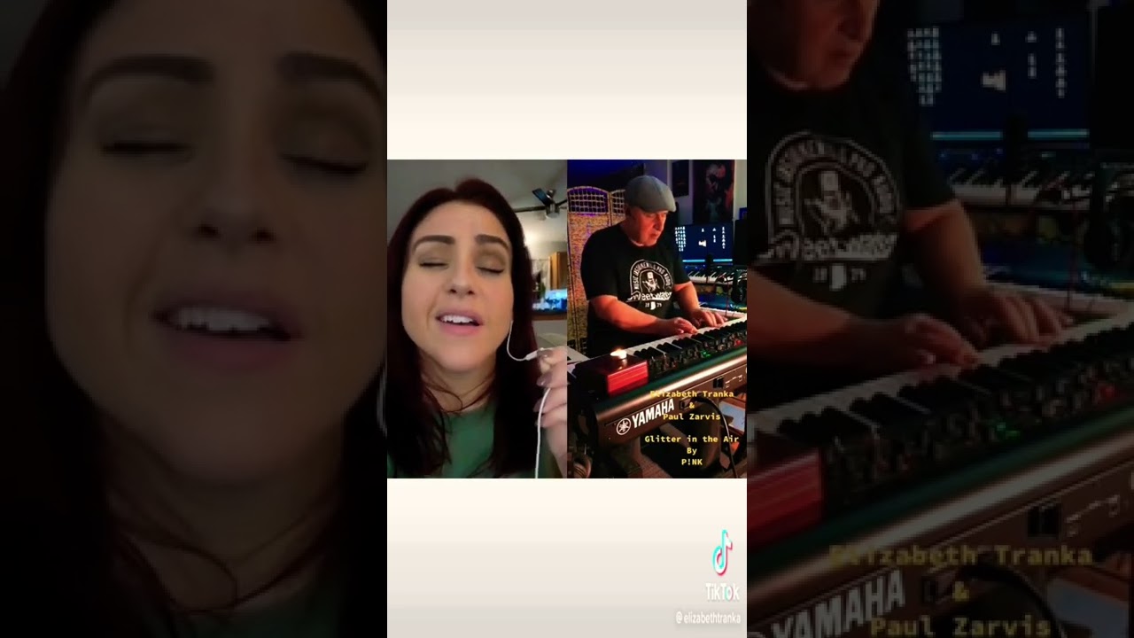 Elizabeth Tranka and Paul Zarvis doing P!NK&rsquo;s Glitter in the Air. #music #newmusic #pzarvis