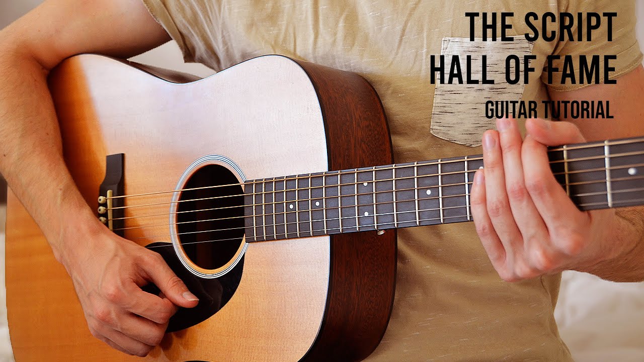 The Script - Hall Of Fame EASY Guitar Tutorial With Chords / Lyrics