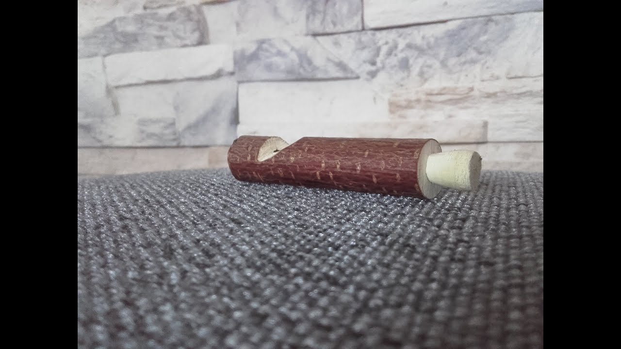 Simple wooden whistle || Prosty gwizdek z drewna