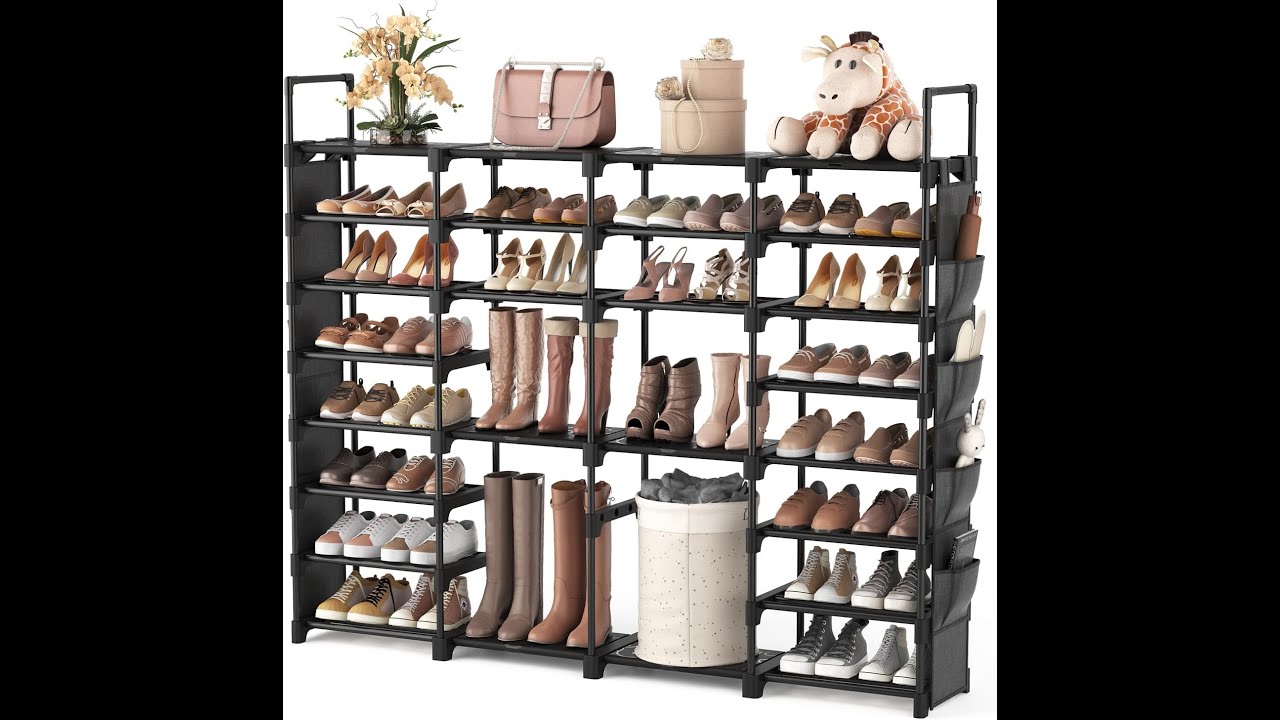 Multifunctional shoe rack installation instruction video