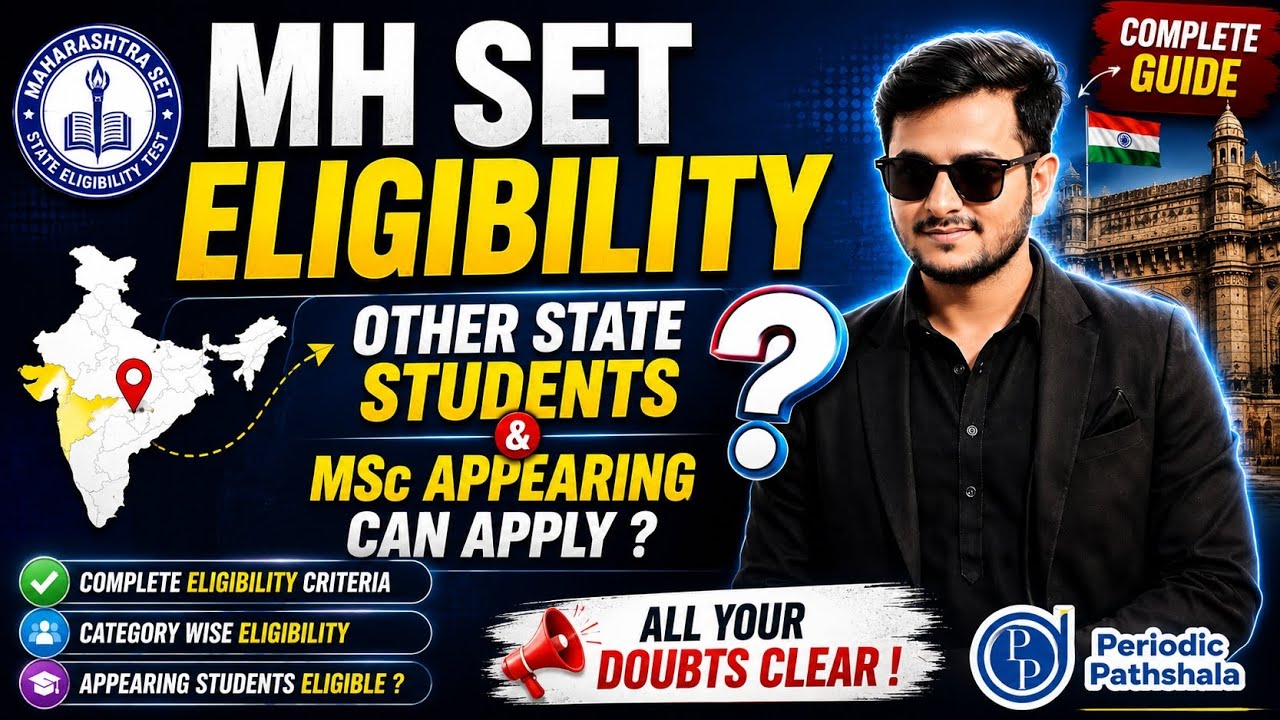 MH SET Eligibility 2026 🔥 Other State Students & MSc Appearing Can Apply? Complete Eligibility Guide